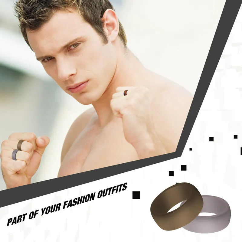 10 Color Silicone Rings for Men - Stylish, Personalized Rings for Couples