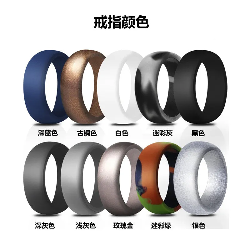 10 Color Silicone Rings for Men - Stylish, Personalized Rings for Couples