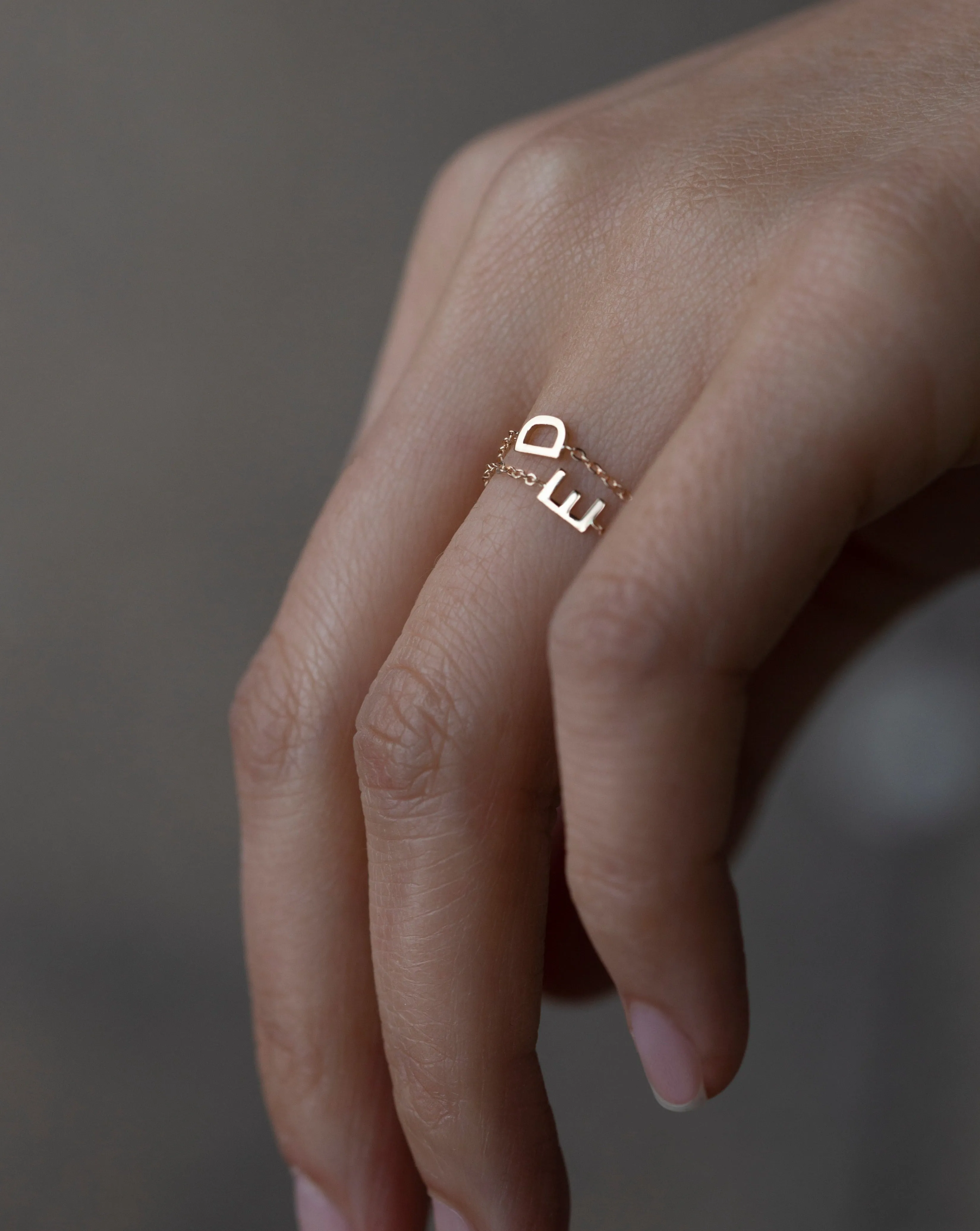 14k initial Chain Ring