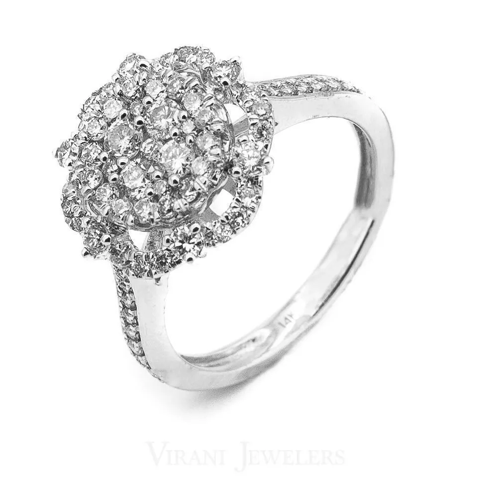 14K White Gold Diamond Ring