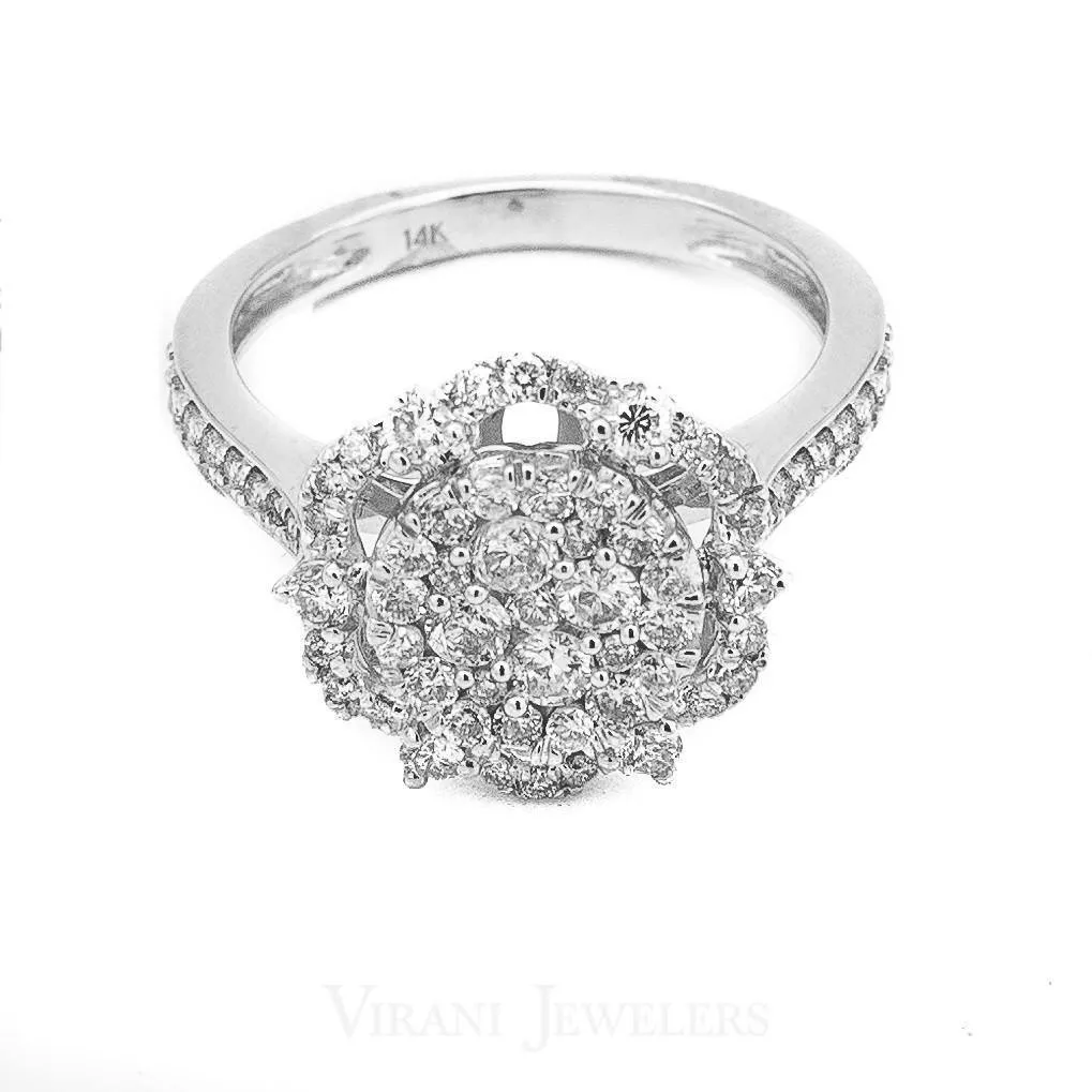 14K White Gold Diamond Ring