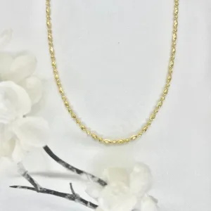 18k/925 Vermeil Sparkle Cut Ball Necklace