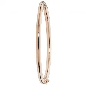 9ct Rose Gold Hinged Bangle BN376R