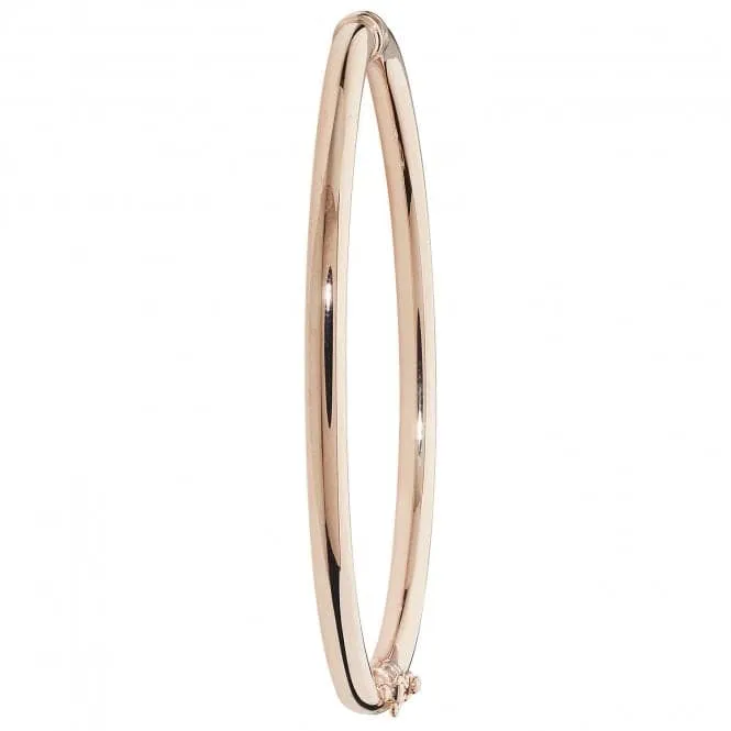 9ct Rose Gold Hinged Bangle BN376R