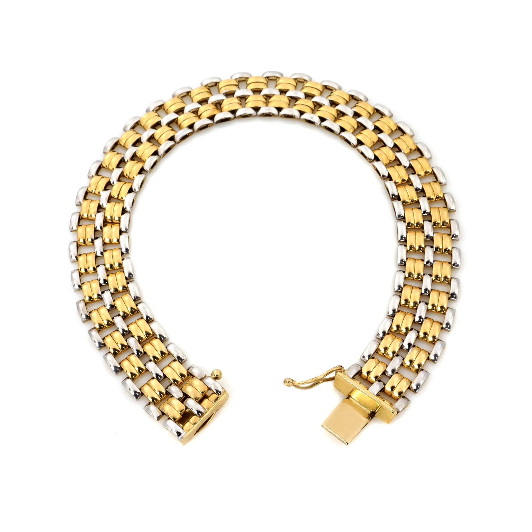 9K Two-Tone Gold Bracelet - 20725488