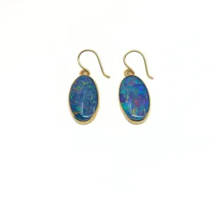 9K Yellow Gold Drop Earrings - 20749132