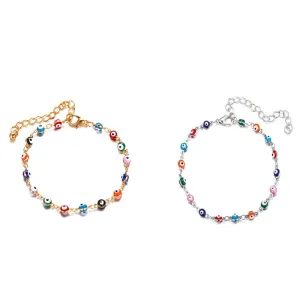 Attractive colorful eye Anklets