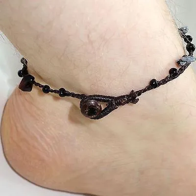 Bead Ankle Bracelet Foot Anklet Chain Mans Womens Ladies Hippie Hippy Jewellery