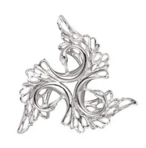 Children Of Lir Three Swan Brooch   Pearl in Centre