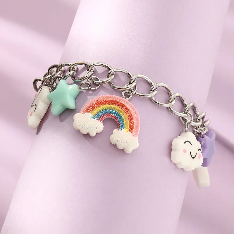 Children's Bracelet Rainbow Clouds Five-pointed Star Cute Pendant