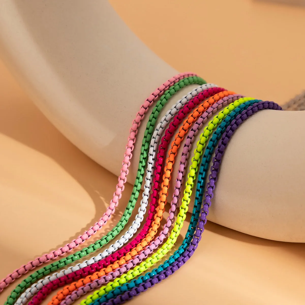 Colorful Iron Chain Anklet