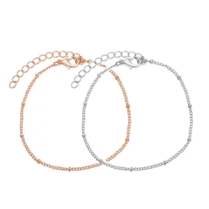 Copper bead chain foot chain