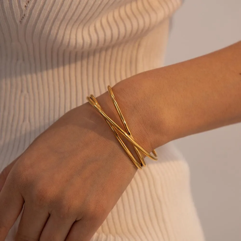 Criss Cross Signature Bangle Kada