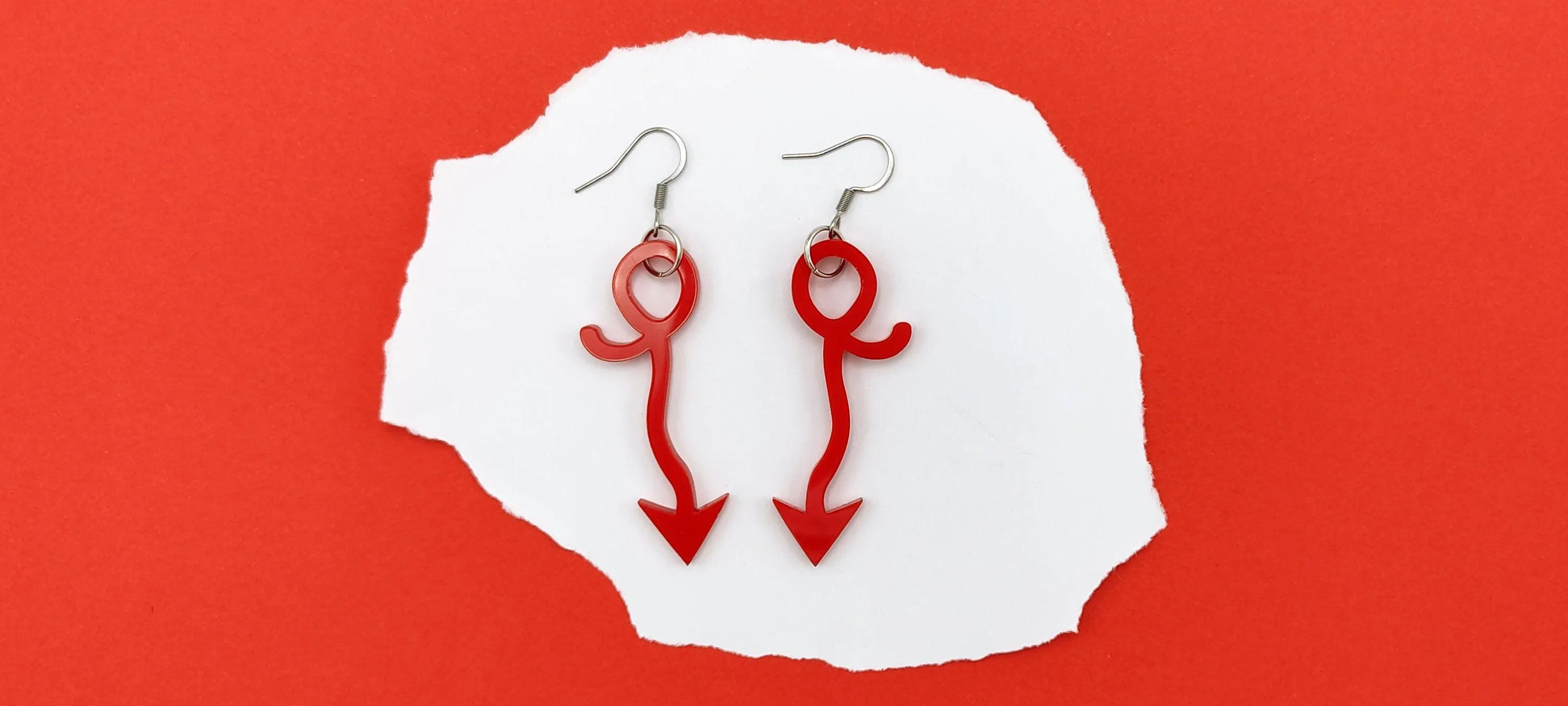 DEVIL'S TAIL EARRINGS | Unleash devilish allure!