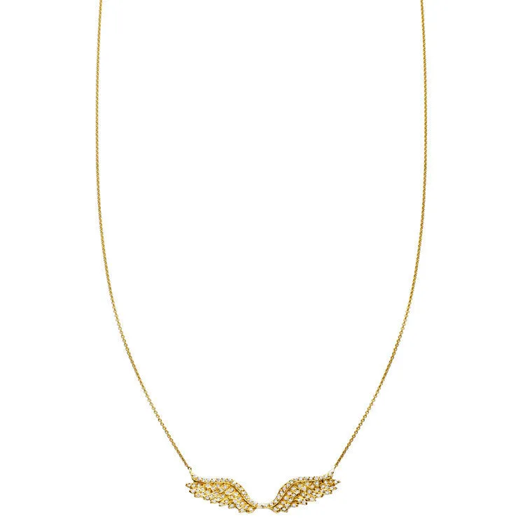 Diamond Angel Wings Necklace