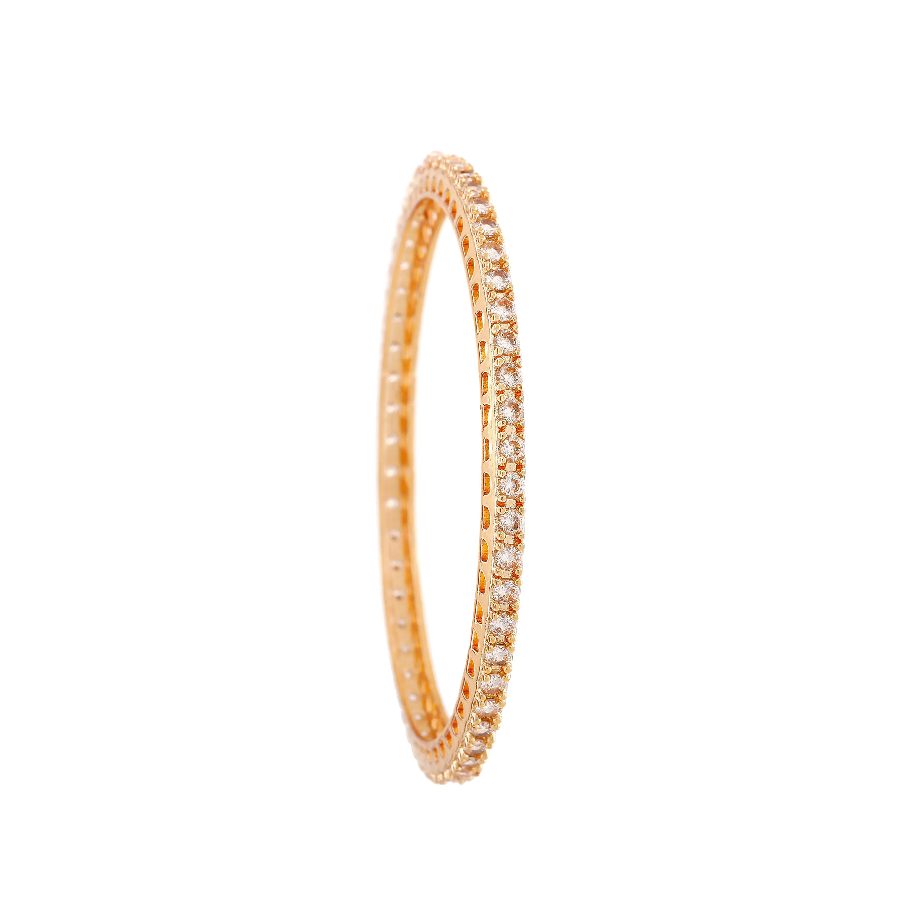 Estele Gold Plated CZ Ravishing Designer Bangles for Women