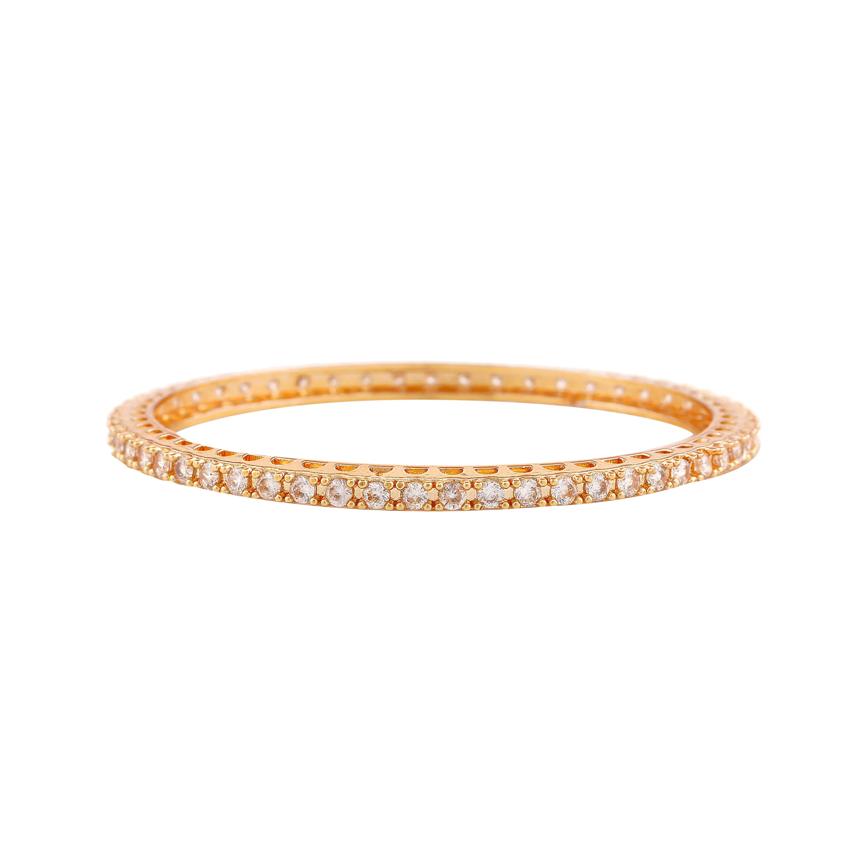 Estele Gold Plated CZ Ravishing Designer Bangles for Women