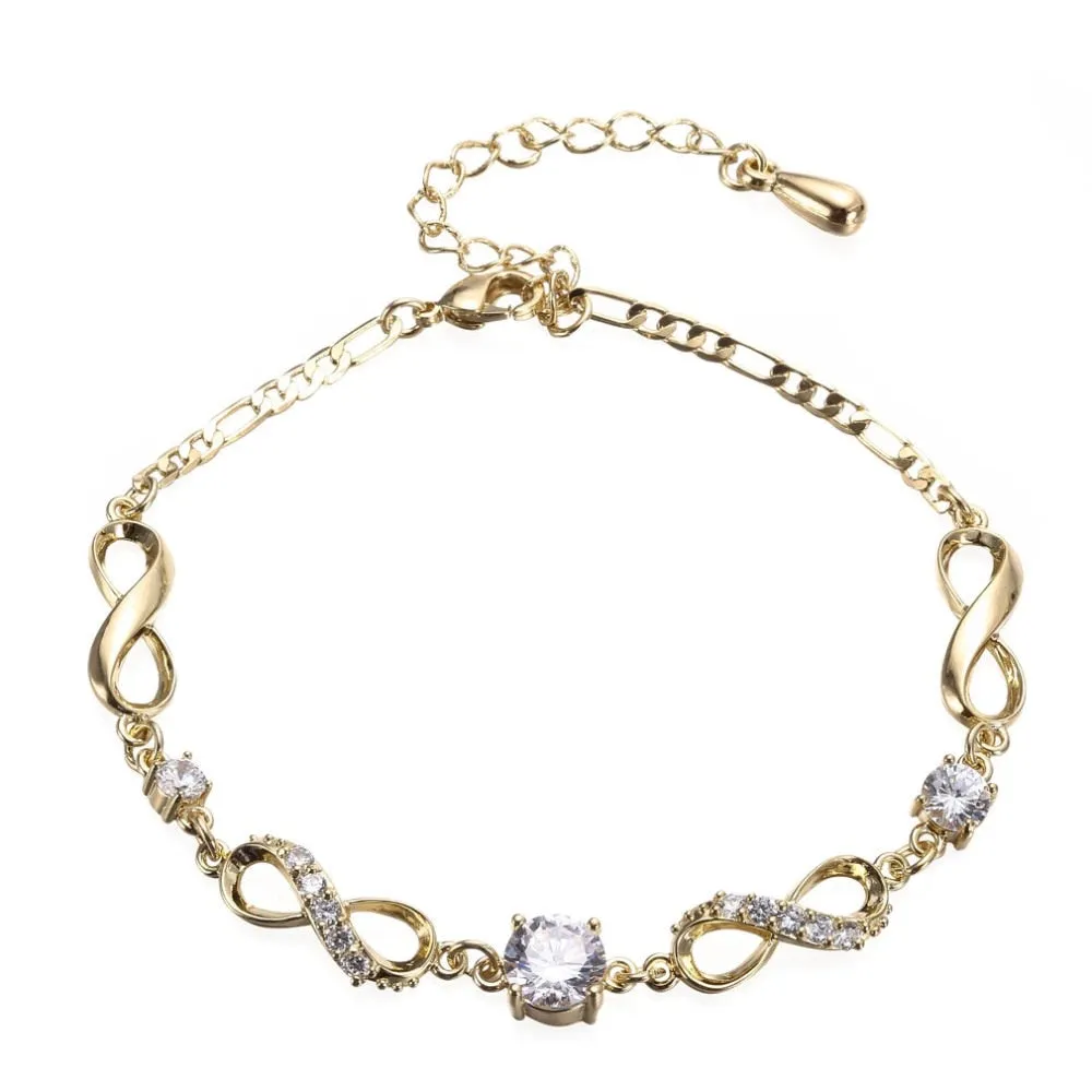 Fashion Bohemian Anklet For Women Gold Leg Chain Big Rhinestone Anklet