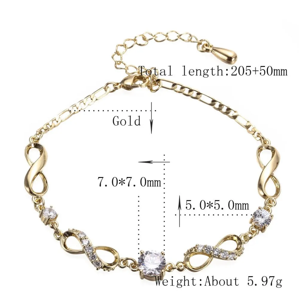 Fashion Bohemian Anklet For Women Gold Leg Chain Big Rhinestone Anklet