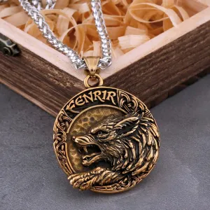 Fashionable Wolf Fenrir Viking Necklace