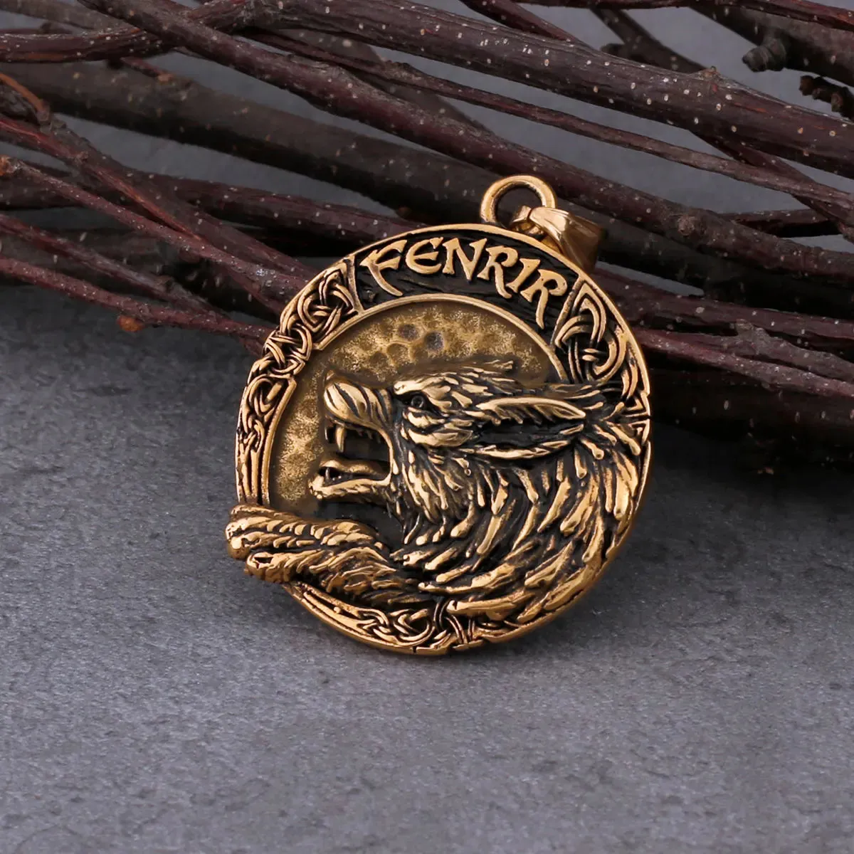 Fashionable Wolf Fenrir Viking Necklace