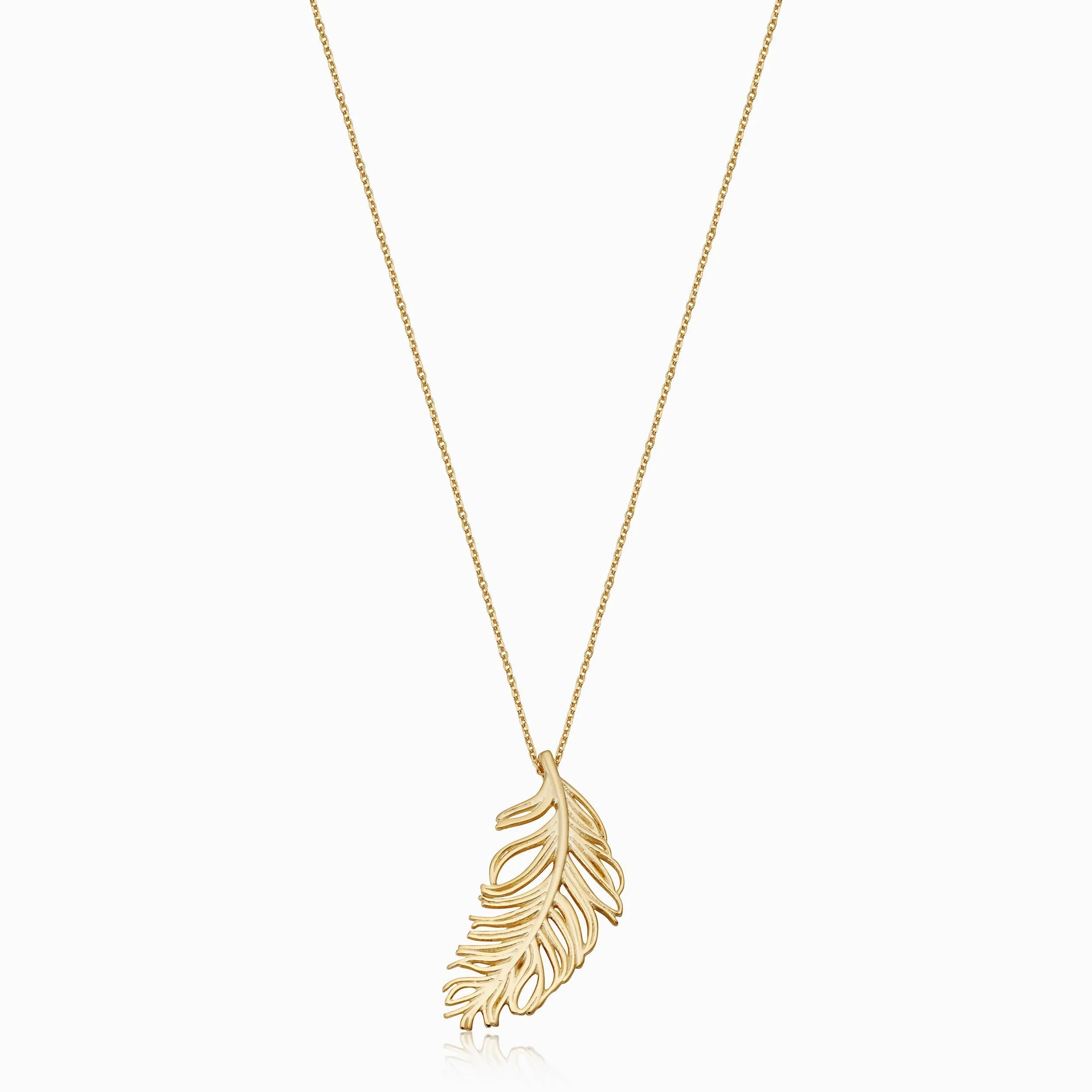 Fine As A Feather Pendant Necklace