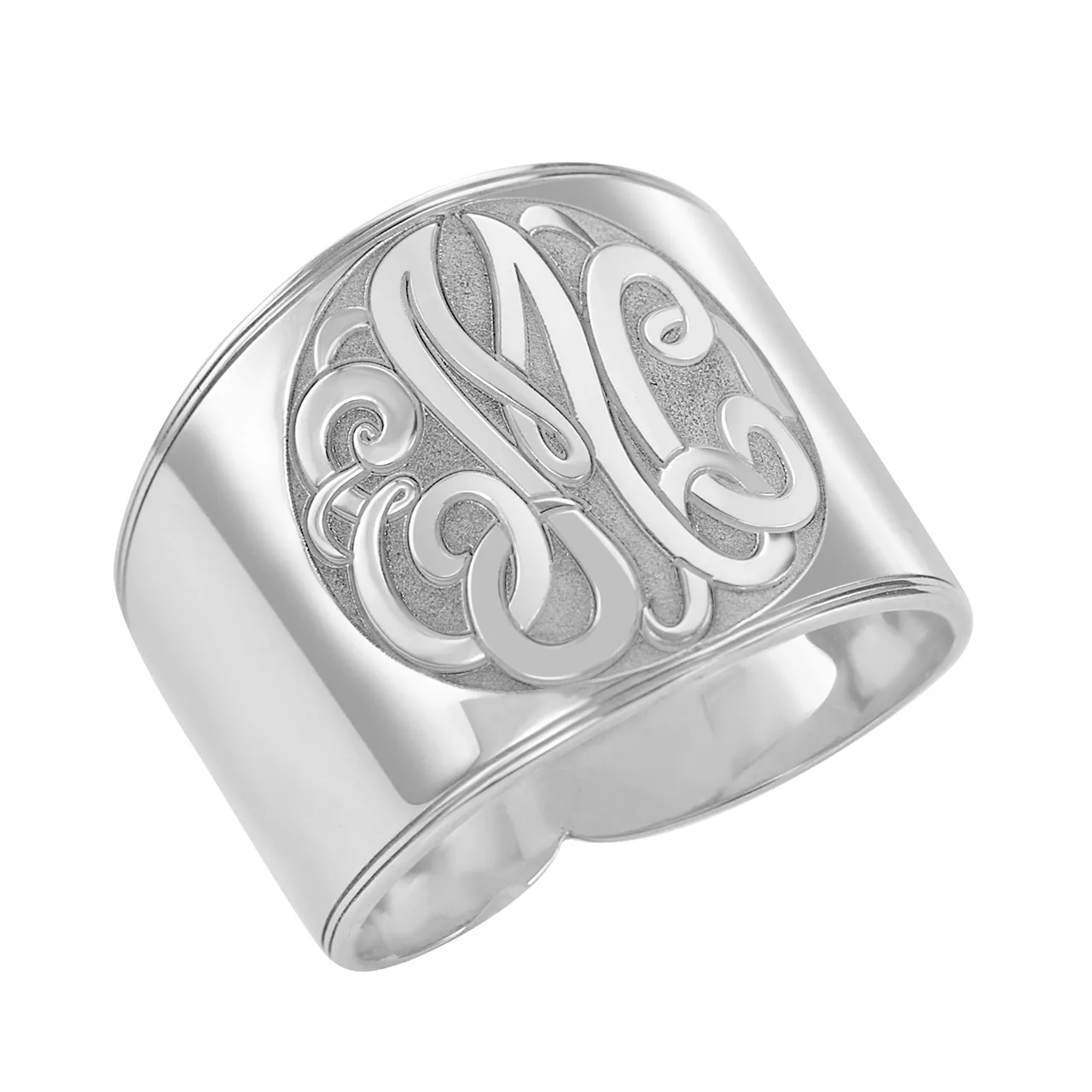 Fink's Cigar Band Monogram Ring