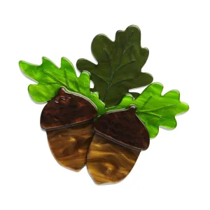 Fleur Harris Collection Woodland Acorns Brooch