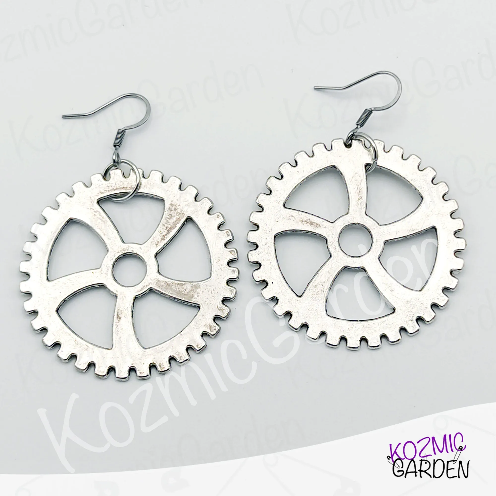 GEAR EARRINGS | Gear up for style!