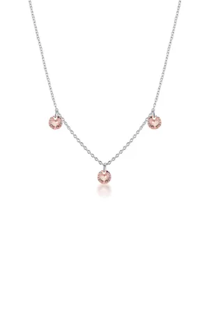 Georgini Mirage Ethereal Pendant- Silver & Morganite CZ