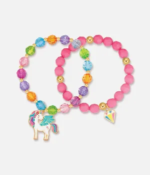 Girls Bracelets, Unicorn Wishes - Darling Duo