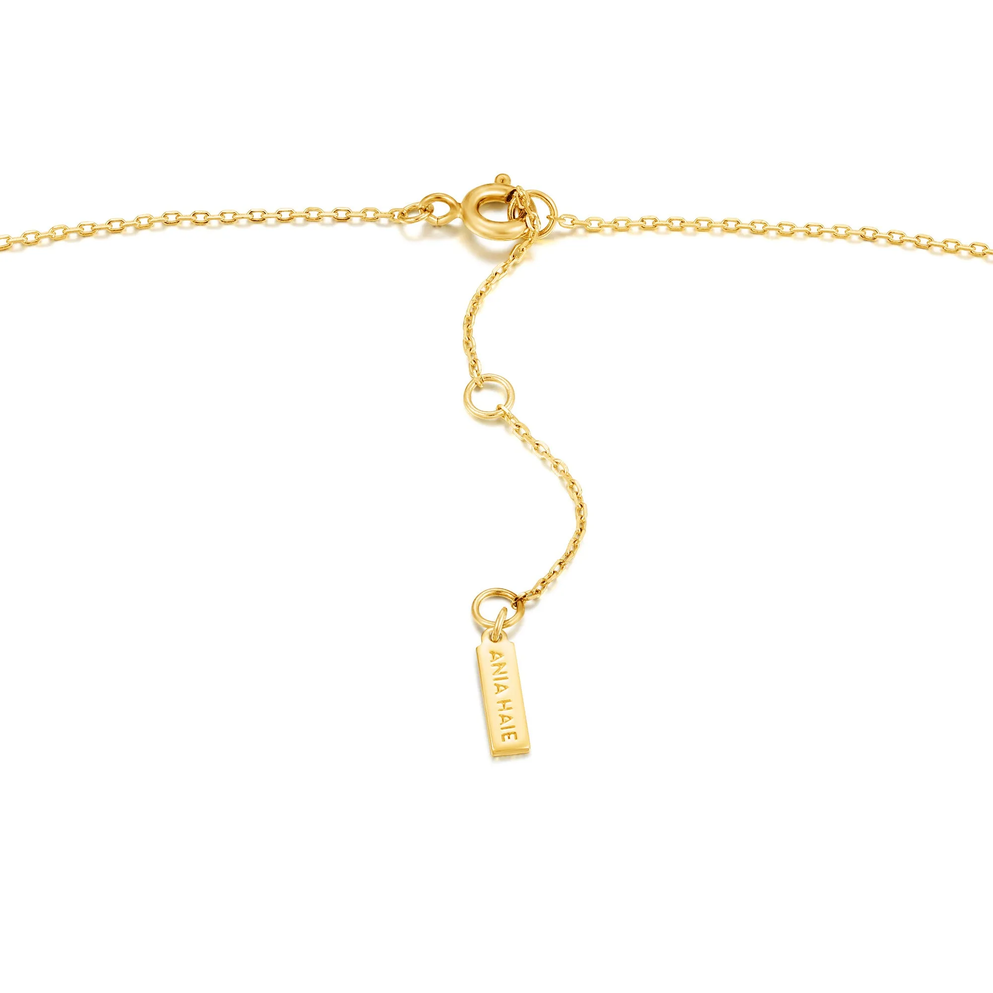 Gold Glow Solid Bar Necklace