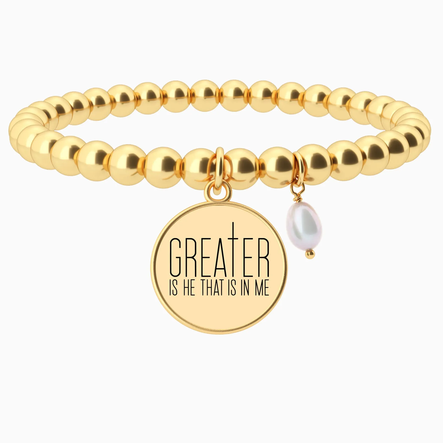 Greater Is He That Is In Me - Beaded Bracelet