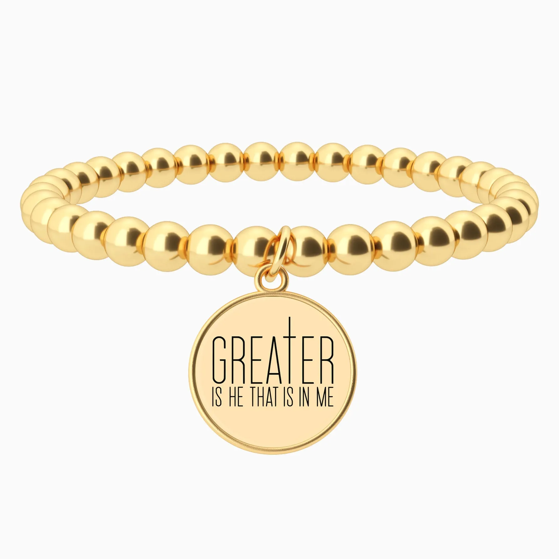 Greater Is He That Is In Me - Beaded Bracelet