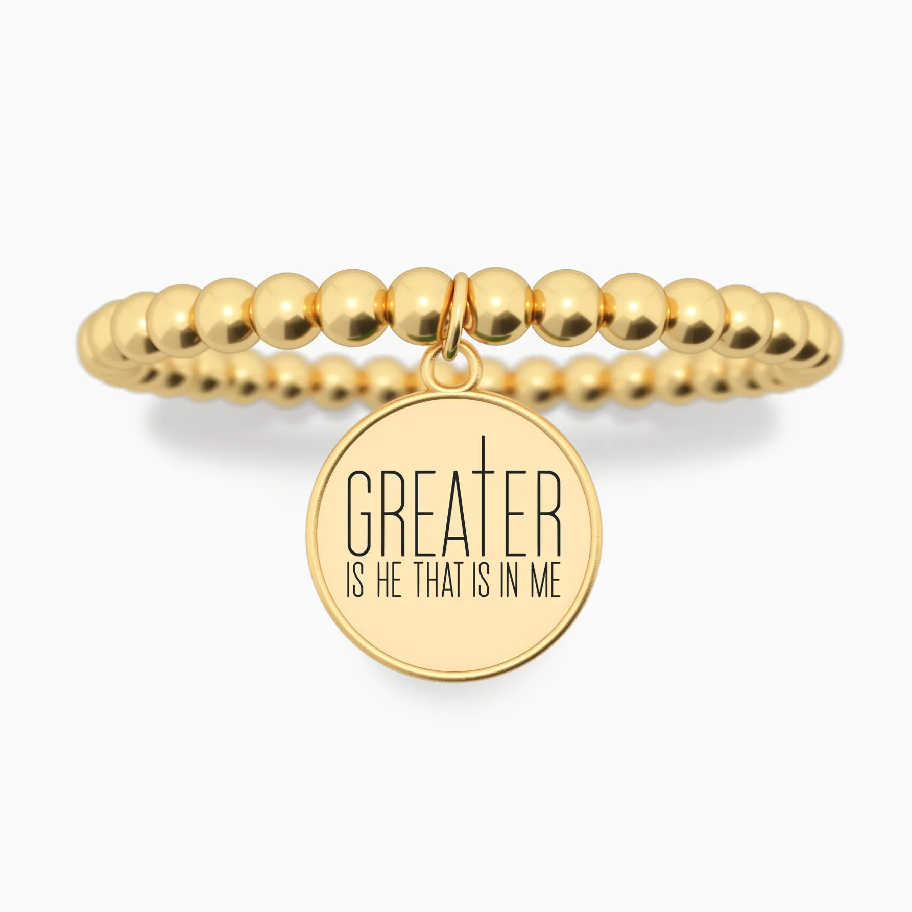 Greater Is He That Is In Me - Beaded Bracelet