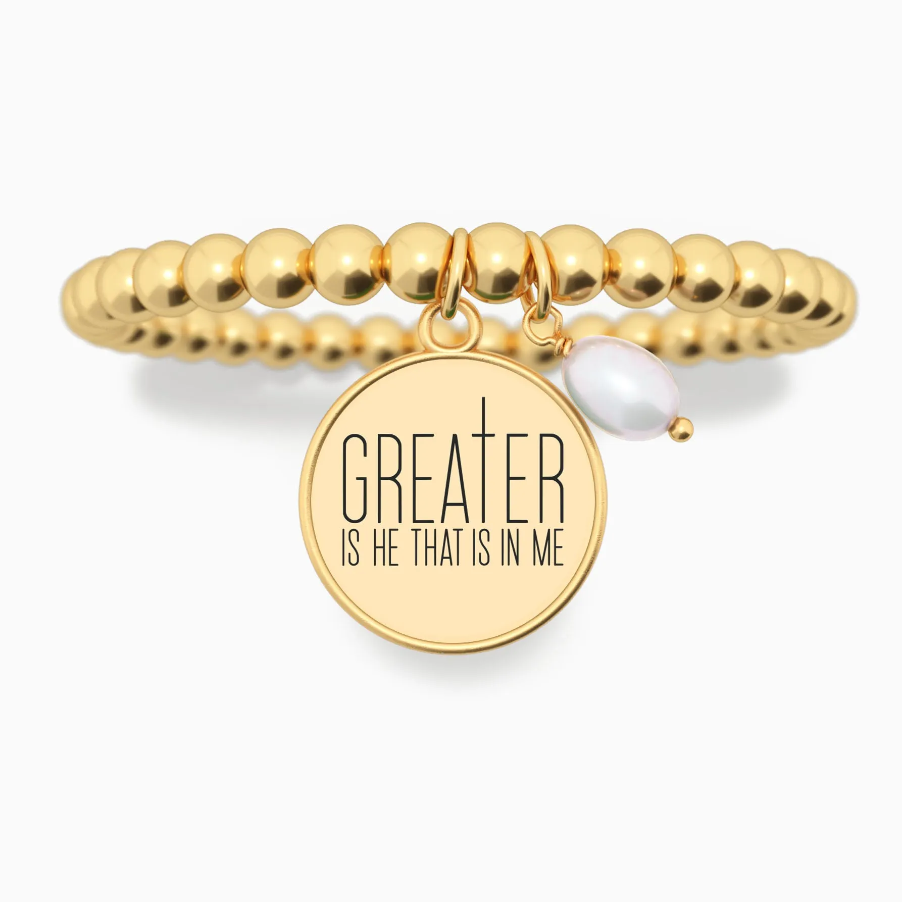 Greater Is He That Is In Me - Beaded Bracelet