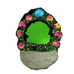 HALO - Jewelled Green Brooch, 2022