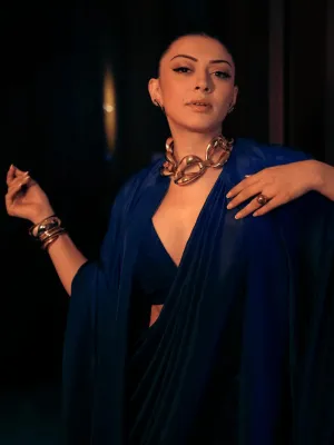 Hansika Motwani In Golden Tunnel Bracelet