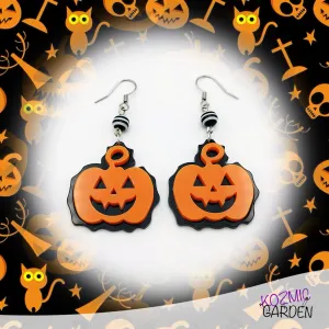 Jack-o'-lantern earrings - Halloween Pumking Earrings