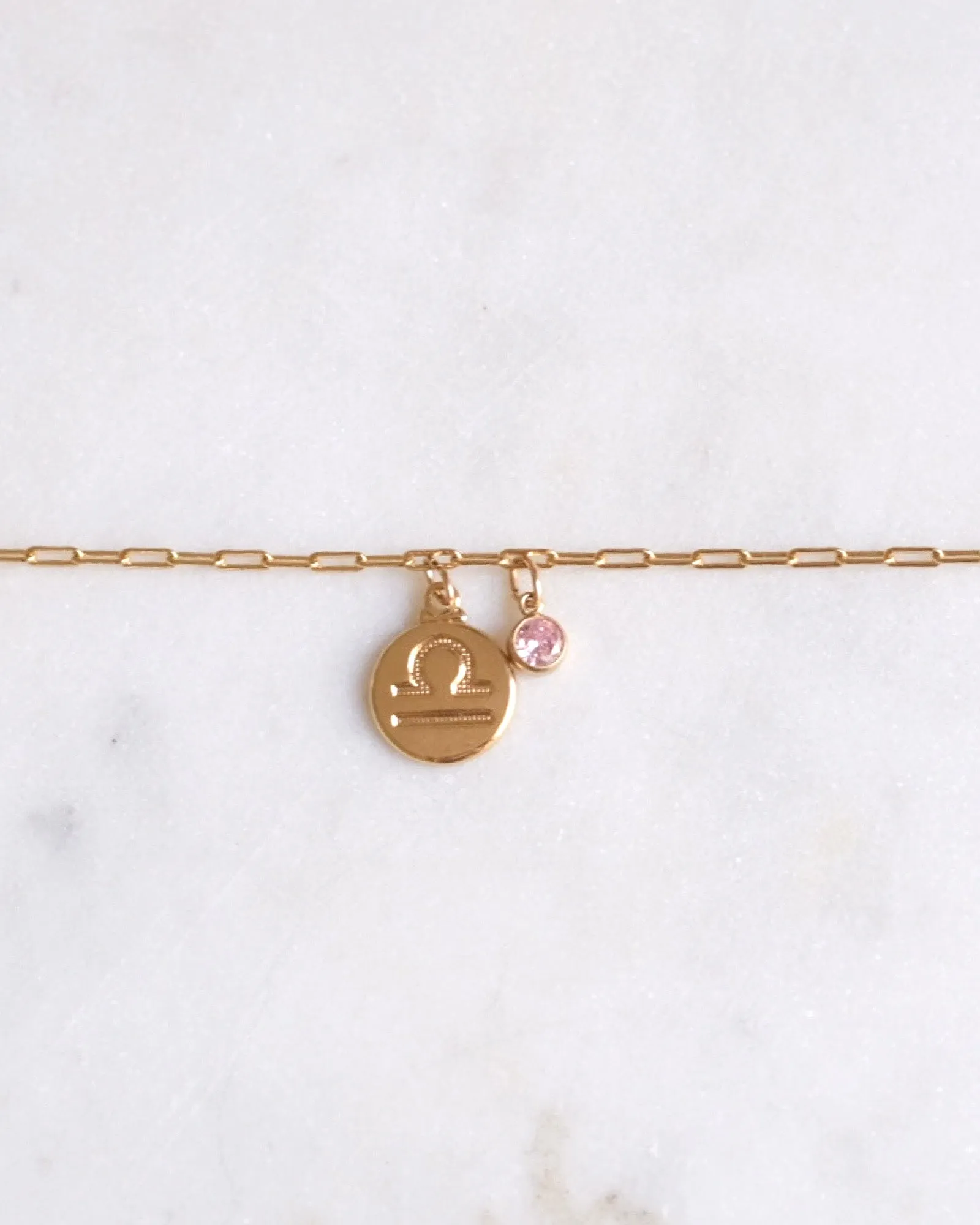 Libra Zodiac Anklet