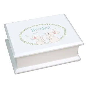 Lift Top Jewelry Box - Classic Bunny