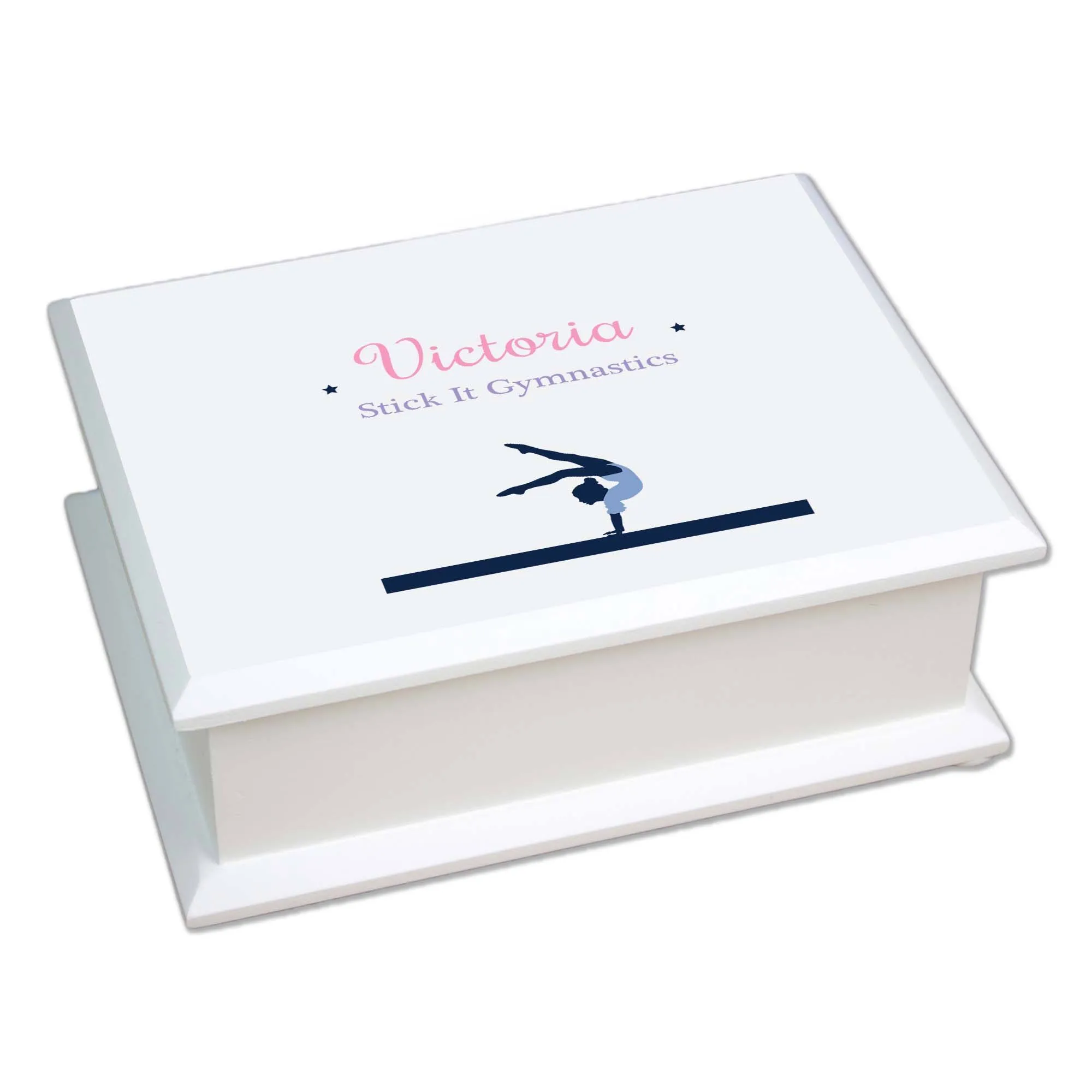 Lift Top Jewelry Box - Gymnastics