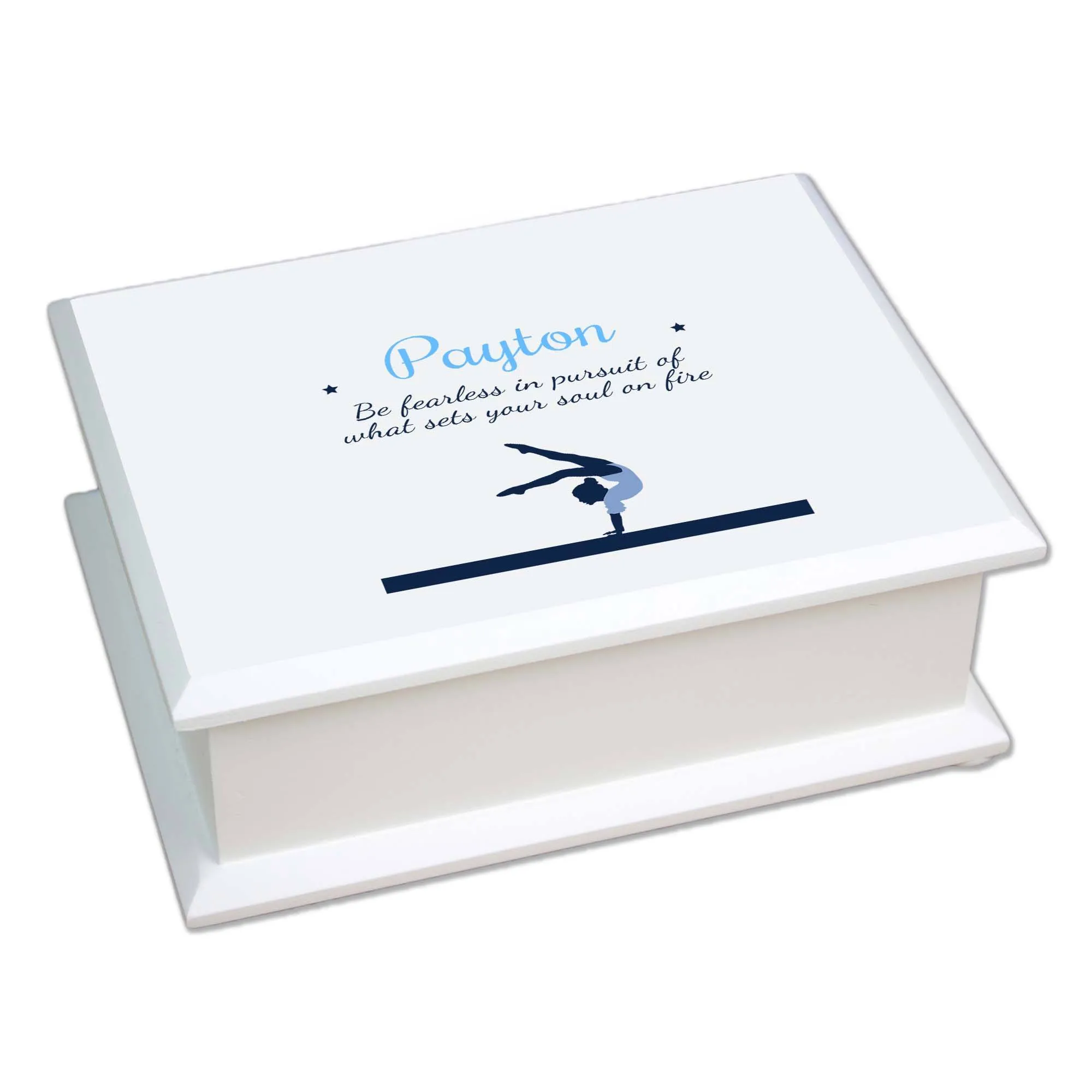 Lift Top Jewelry Box - Gymnastics