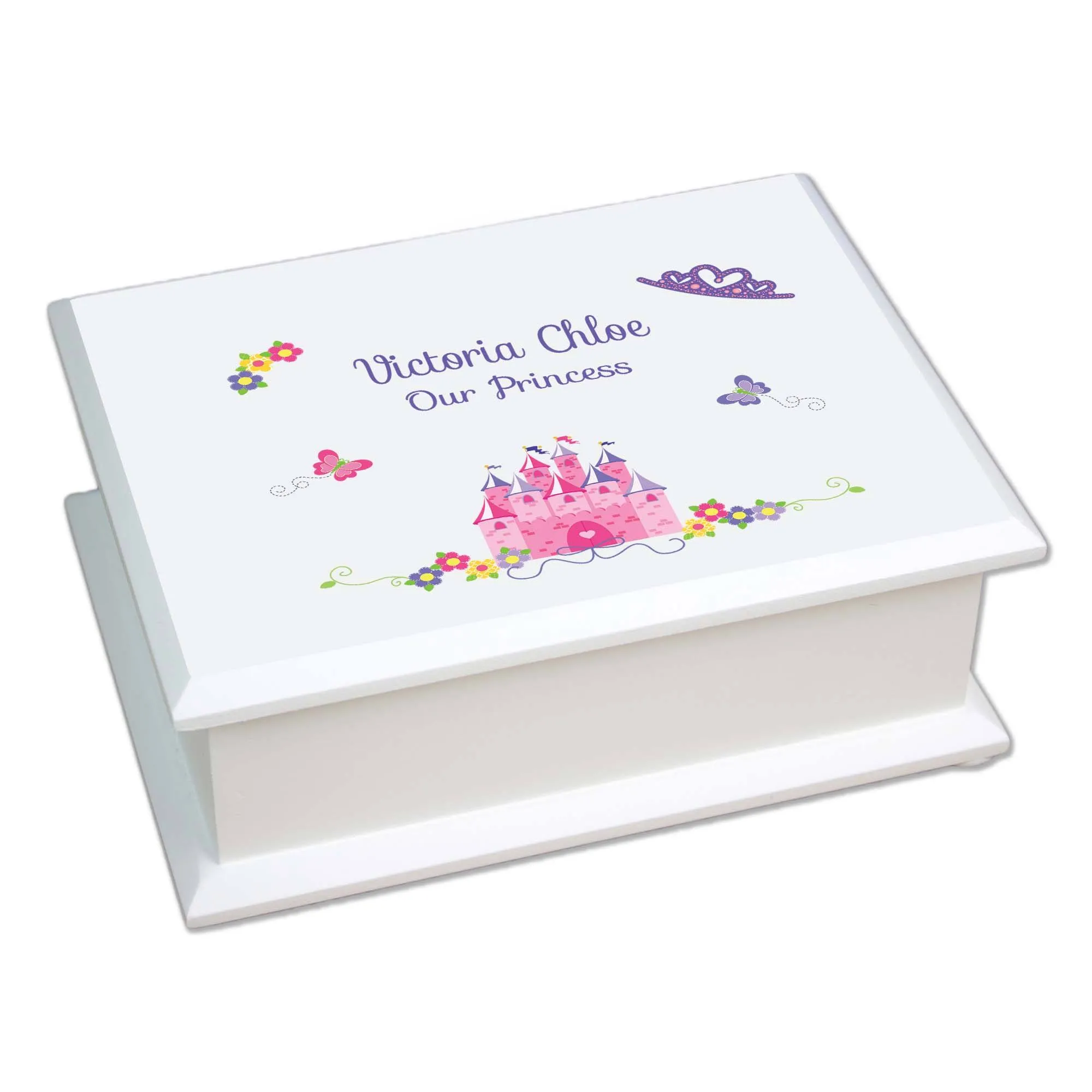 Lift Top Jewelry Box - Princess Castle