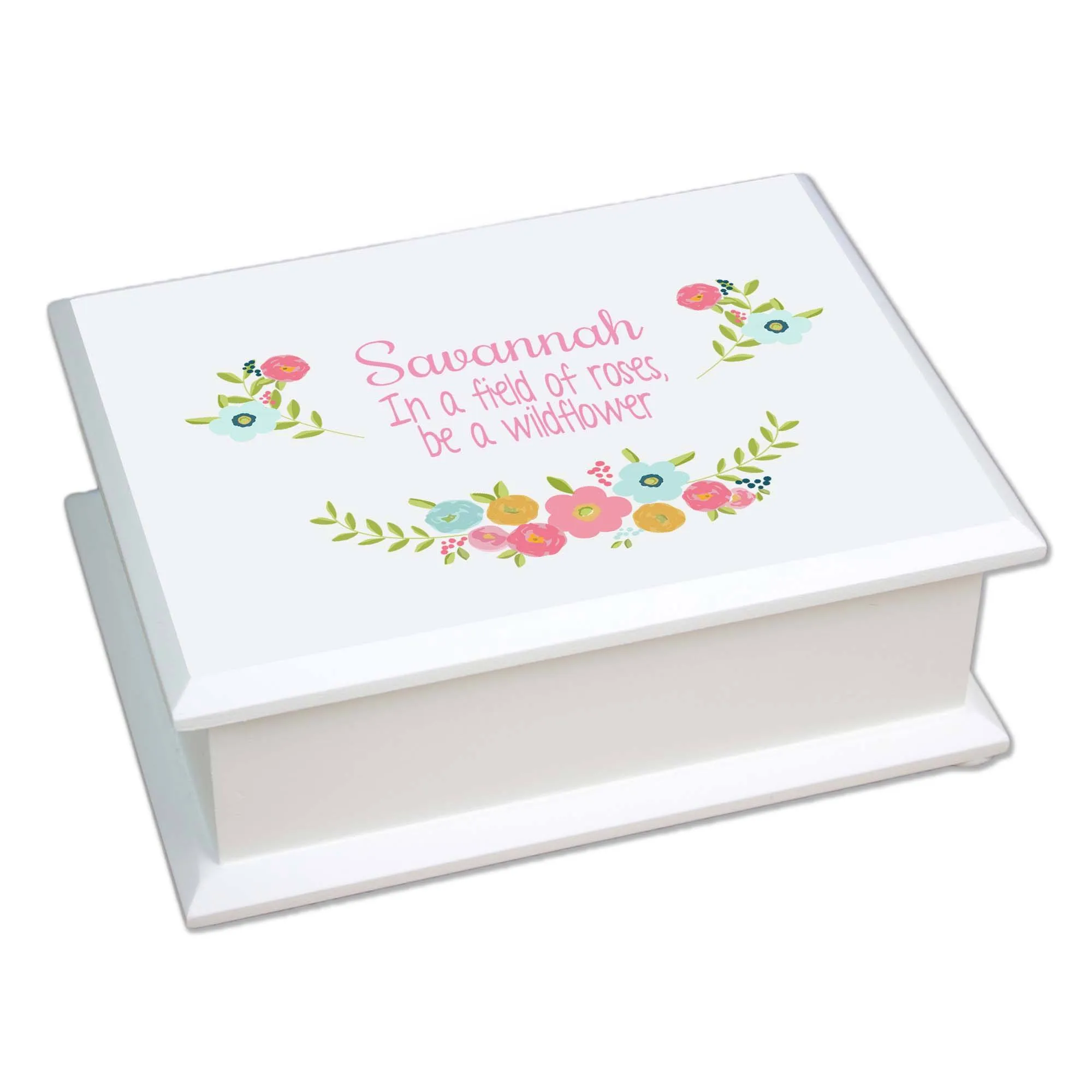 Lift Top Jewelry Box - Spring Floral