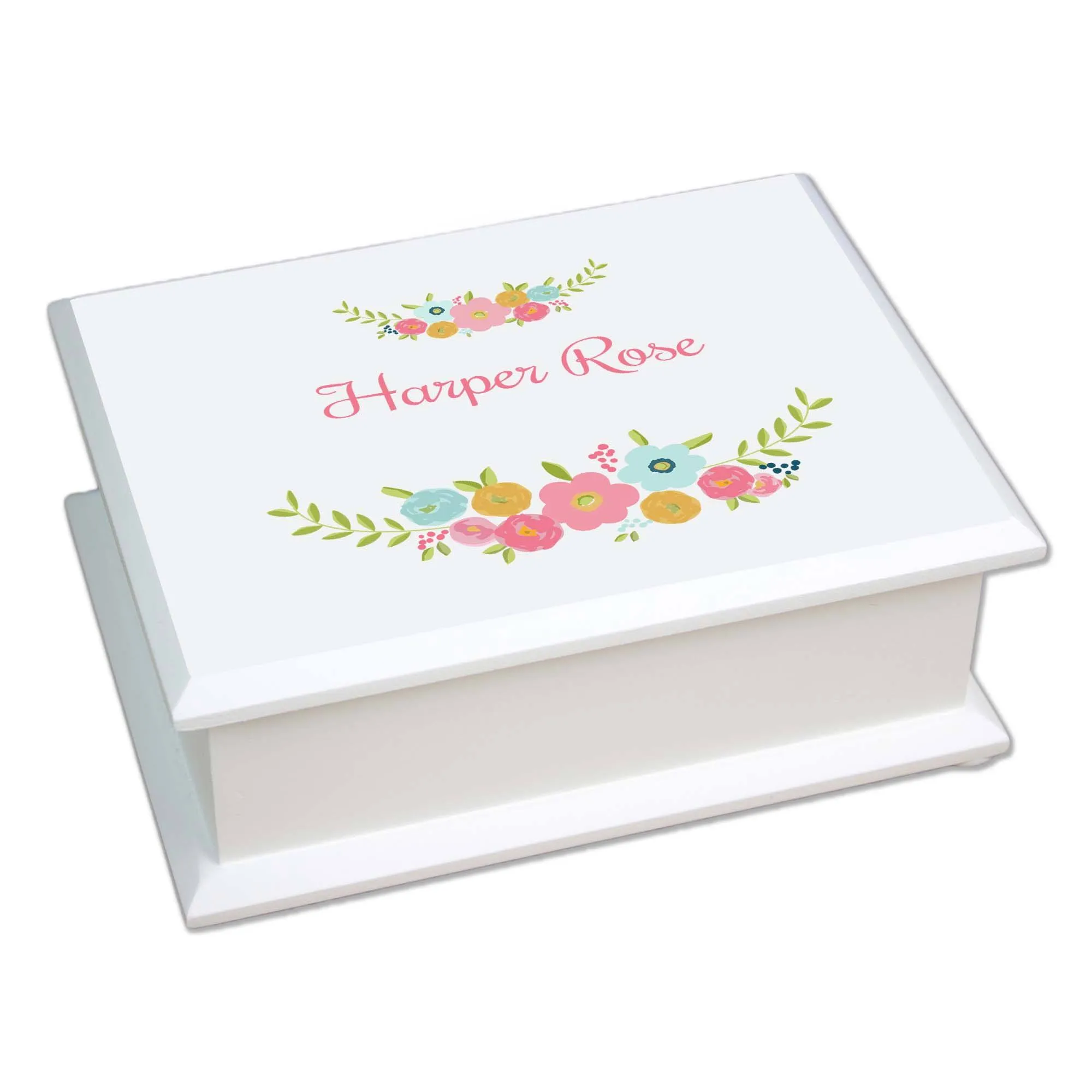 Lift Top Jewelry Box - Spring Floral