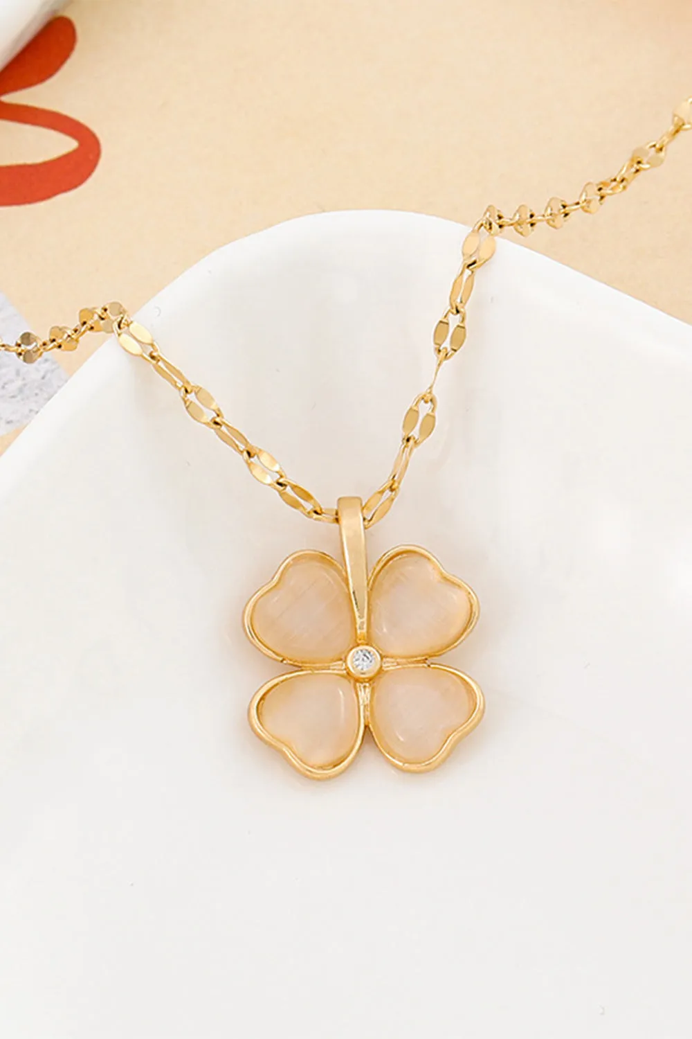 Lucky Four Leaf Clover Necklace Pendant