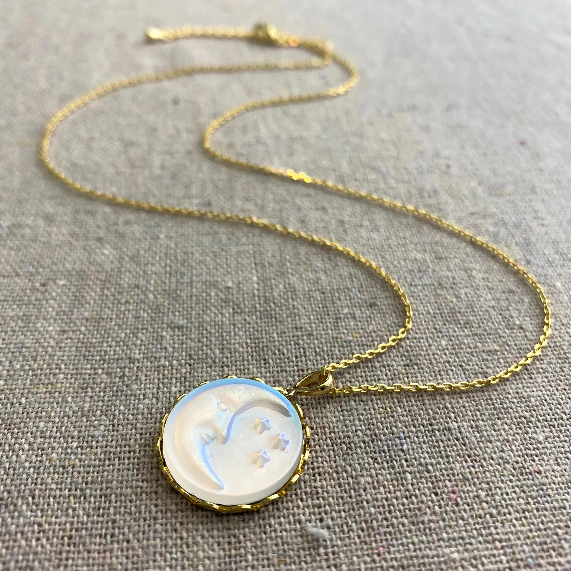 Man on the Moon Necklace