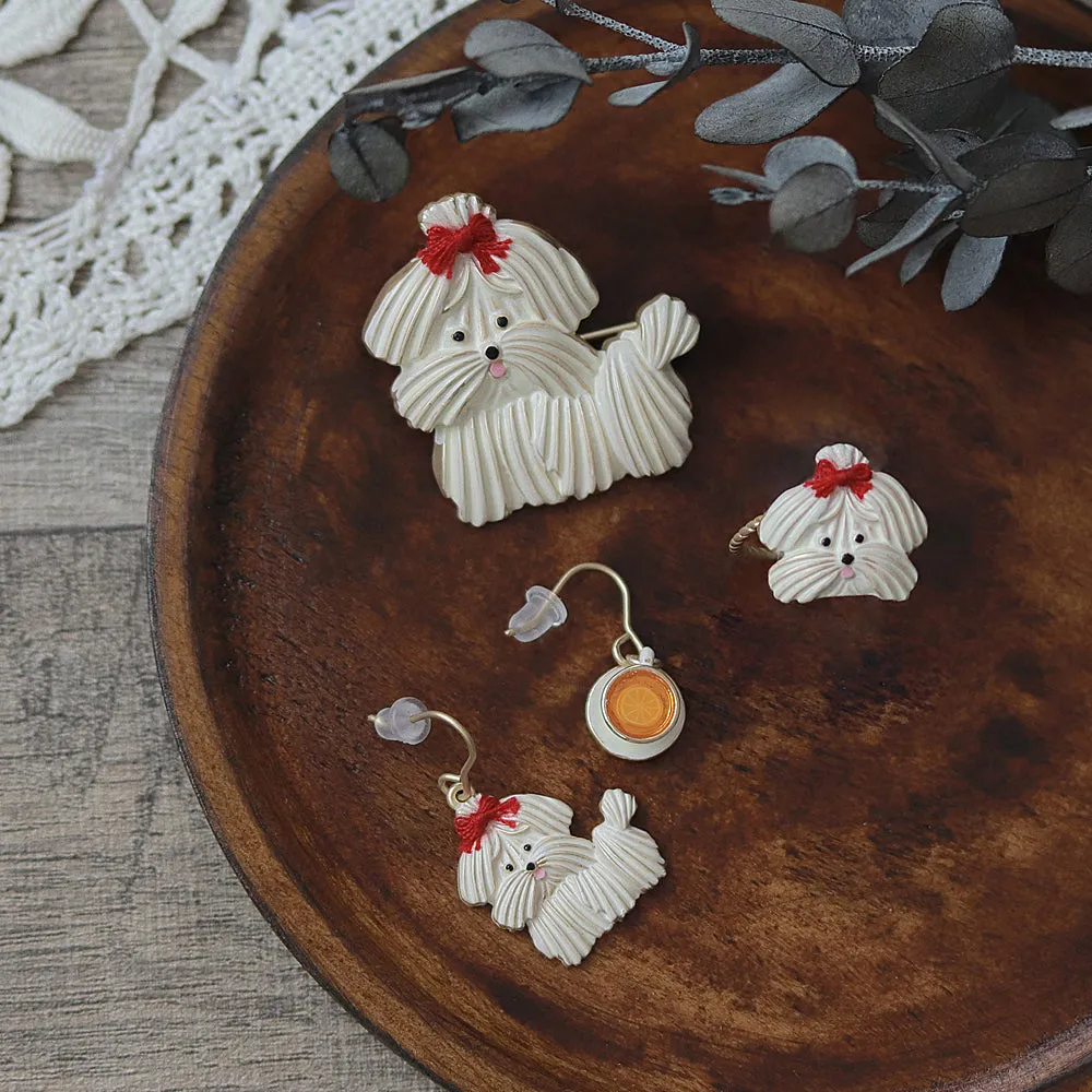 Meringue Cookie Brooch