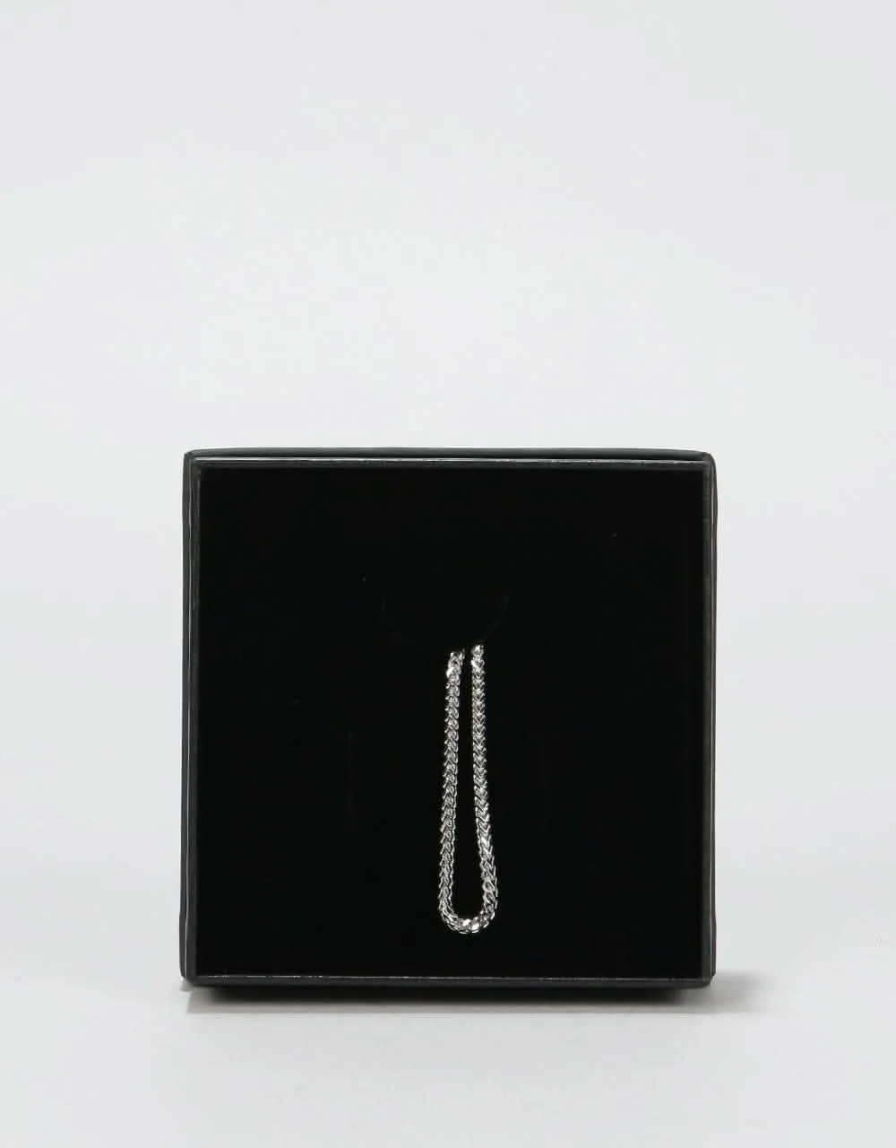 Midvs Co 22" Franco Chain Necklace - White Gold